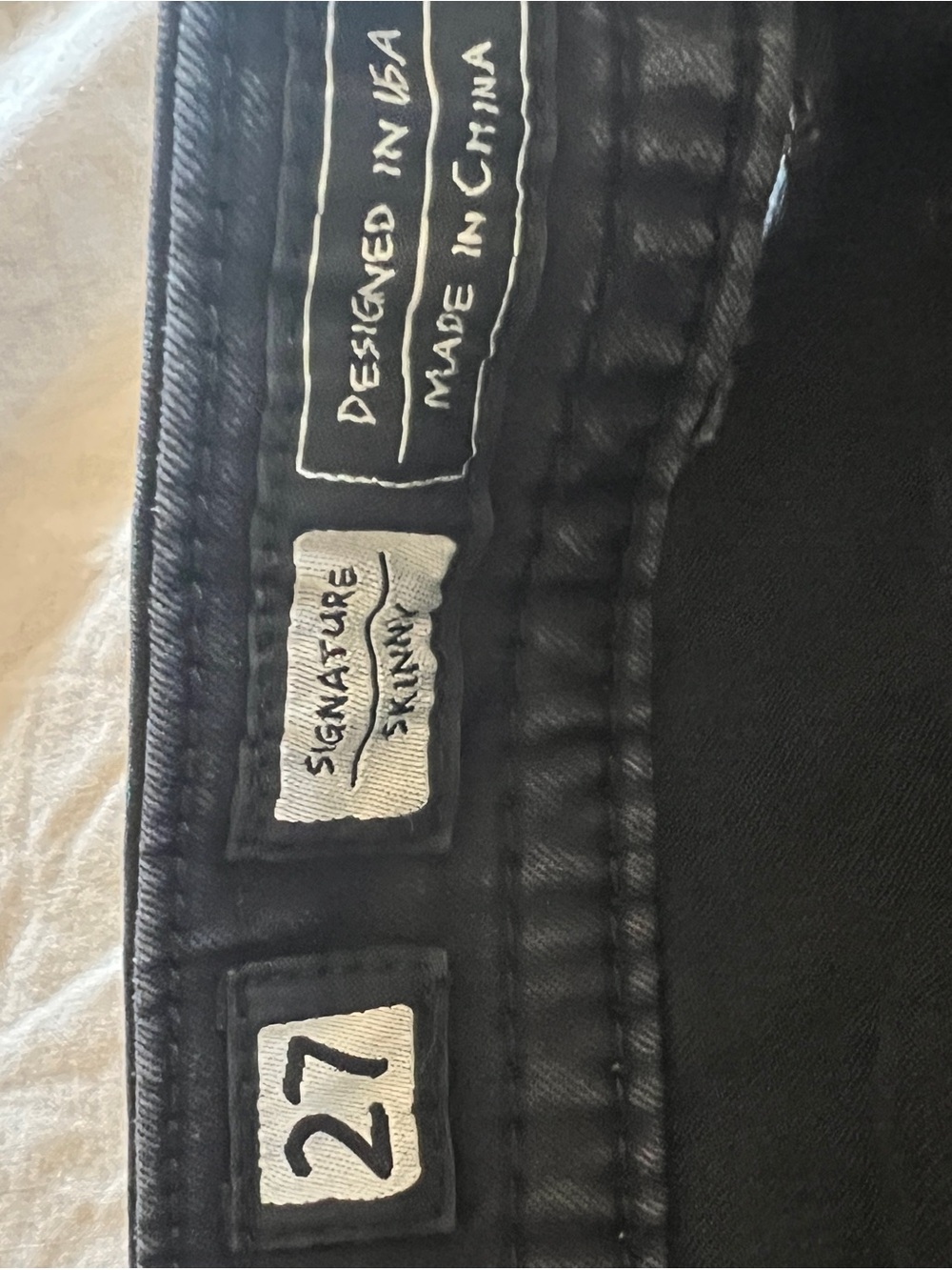 Miss Me Signature Skinny Jeans Black Studded Wing Pockets 27 Long Western Y2K - Picture 5 of 10